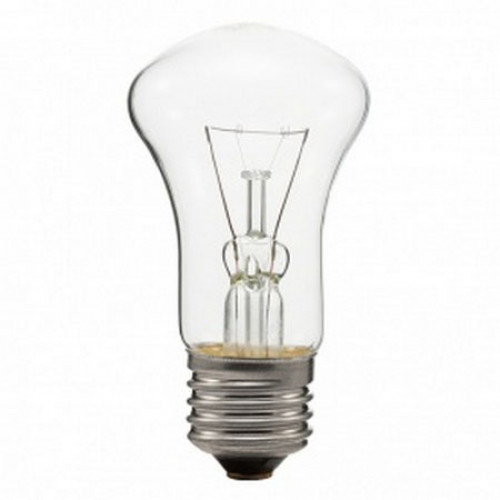 Лампа накаливания “КЭЛЗ”, прозрачная, грибок, М50, Е27, 25W, 230V.