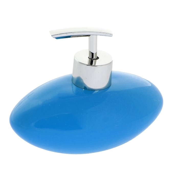 Дозатор для жидкого мыла “Овал”, цвет голубой.