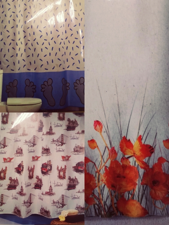 Штора для ванной комнаты тканевая “Миранда”, рисунок в ассортименте, 180*180 см.