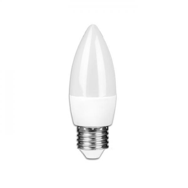 Лампа светодиодная “Яркая”, белый свет, свеча, C37, E14, 7W, 4000К.