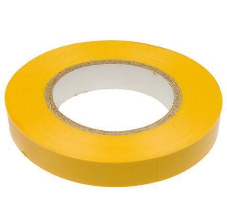Изолента ПВХ “TDM”, желтая, длина 20 м, 15 мм.