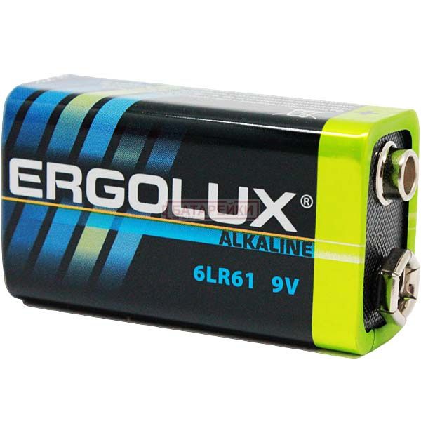 Батарейка “Ergolux”, крона, 9 V.