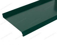 Отлив металлический 9 см, длина 2  м, темно-зеленый.