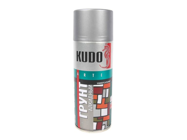 Грунтовка аэрозоль “Kudo”, серая, 520 мл.