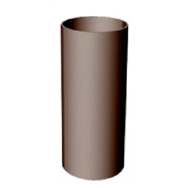Труба металлическая, 1 м, d 90, цвет коричневый.