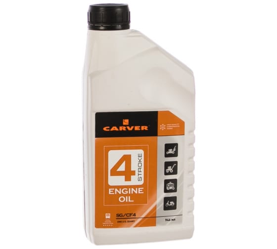 Масло для 4-х тактных двигателей “Carver”, 0.946 л.