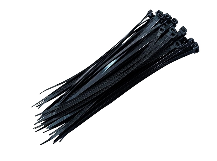 Хомут пластмассовый “АБК-сила”, черный, 100 шт, 2,5х200 мм.