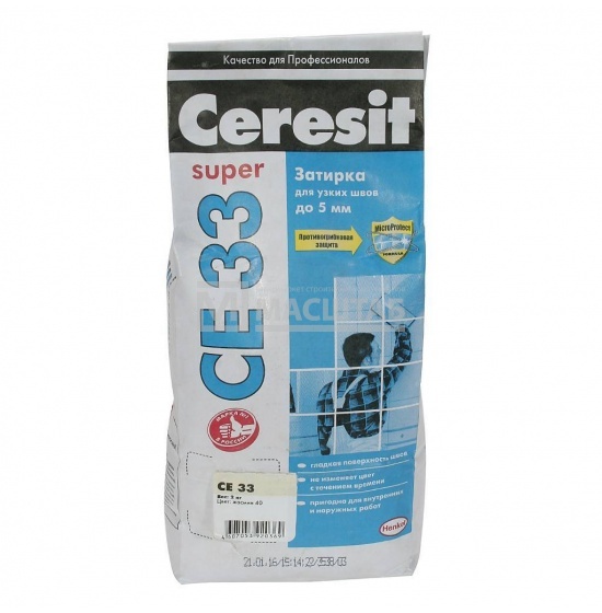 Затирка “Ceresit” СЕ 33, жасмин 40, 2 кг.