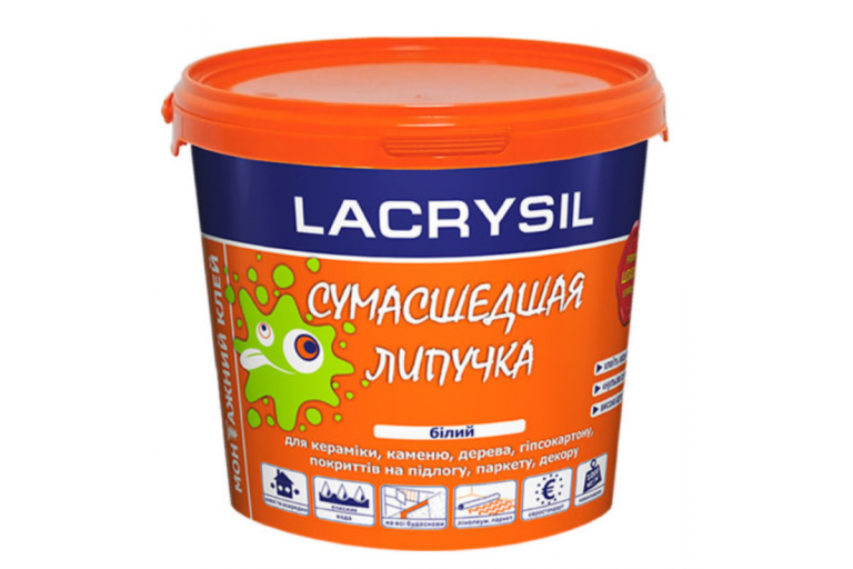 Клей монтажный “Lacrysil”, белый, 1 кг.