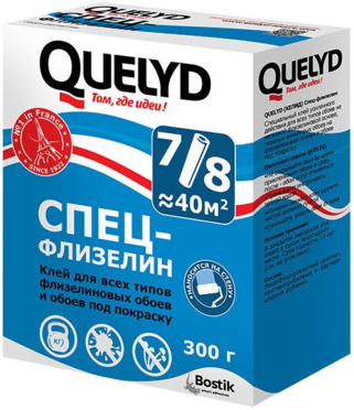 Клей обойный “Quelyd” спец-флизелин, 300 гр.