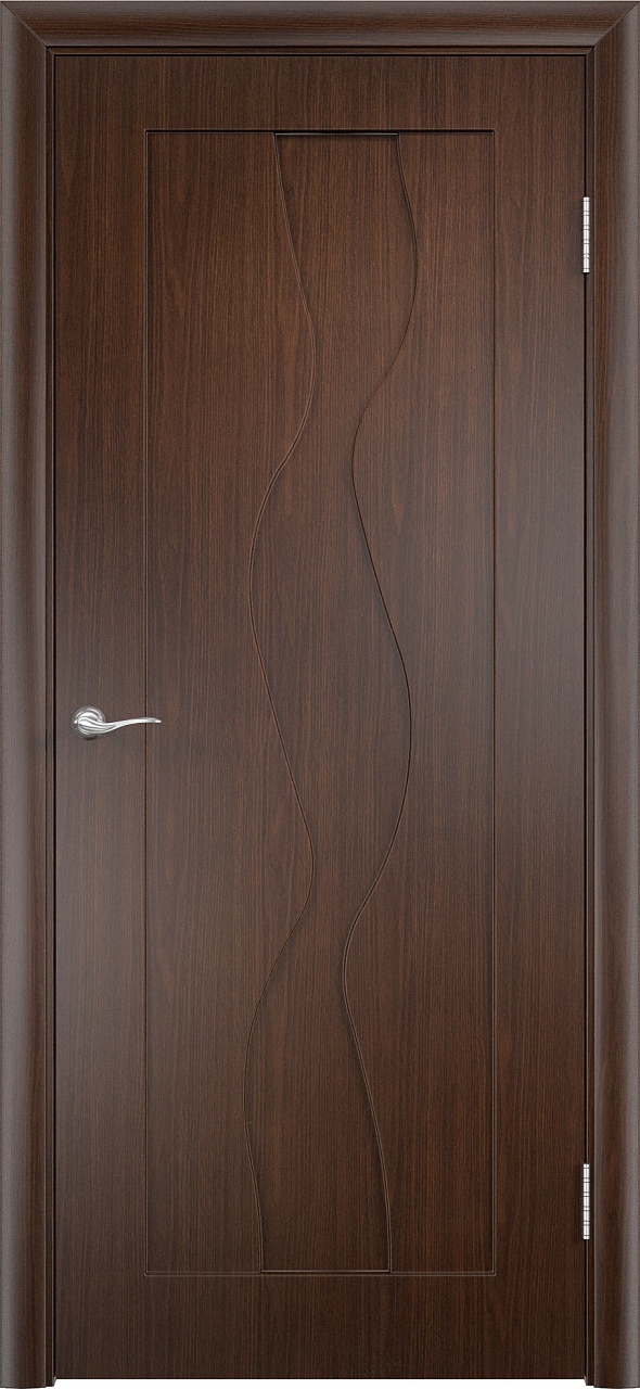 Дверь межкомнатная  “Вираж”, глухая, венге, 2000*600 мм.