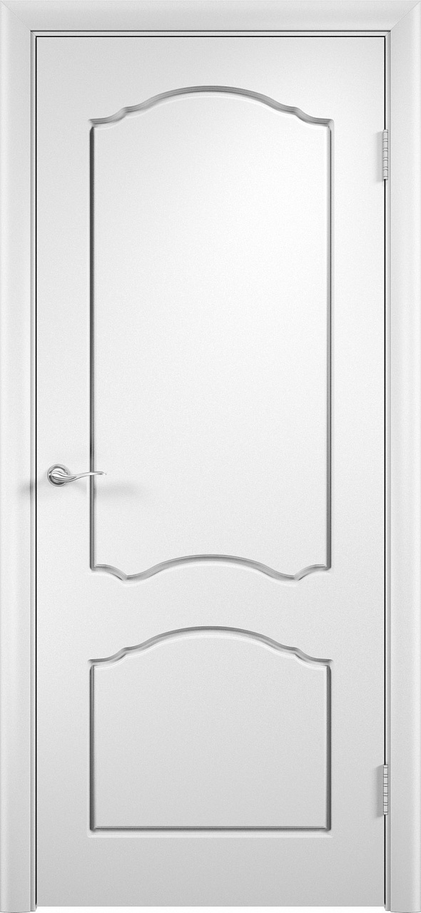 Дверь межкомнатная  “Лидия”, глухая, белая, 2000*600 мм.