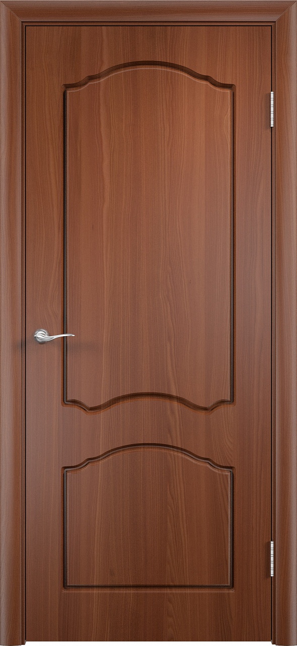 Дверь межкомнатная  “Лидия”, глухая, итальянский орех, 2000*600 мм.