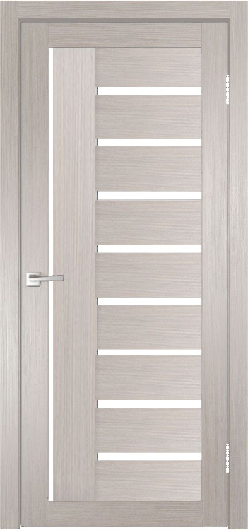 Дверь межкомнатная  “Тип Y-5”, остекленная, белая лиственница, 2000*600 мм.