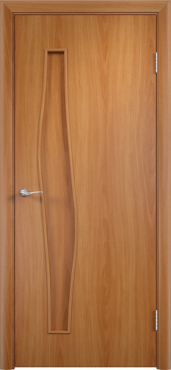 Дверь межкомнатная  “Тип С-10”, глухая, миланский орех, 2000*600 мм.