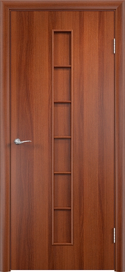 Дверь межкомнатная  “Тип С-12”, глухая, итальянский орех, 2000*800 мм.