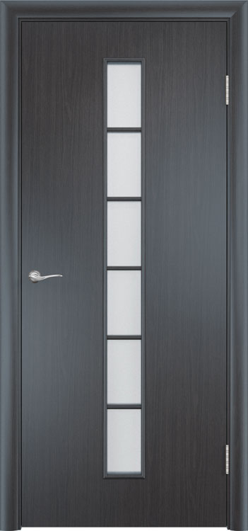Дверь межкомнатная  “Тип С-12”, остекленная, венге, 2000*700 мм.