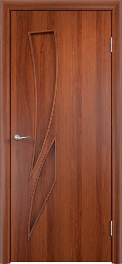 Дверь межкомнатная  “Тип С-2”, глухая, итальянский орех, 2000*600 мм.