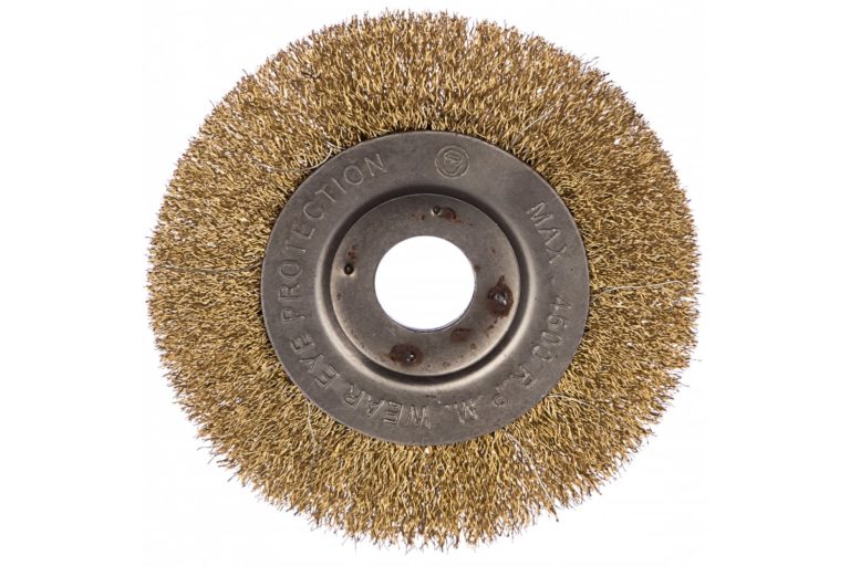 Корщетка “Mos” для УШМ, тип “колесо”, волнистая проволока,  125 мм.