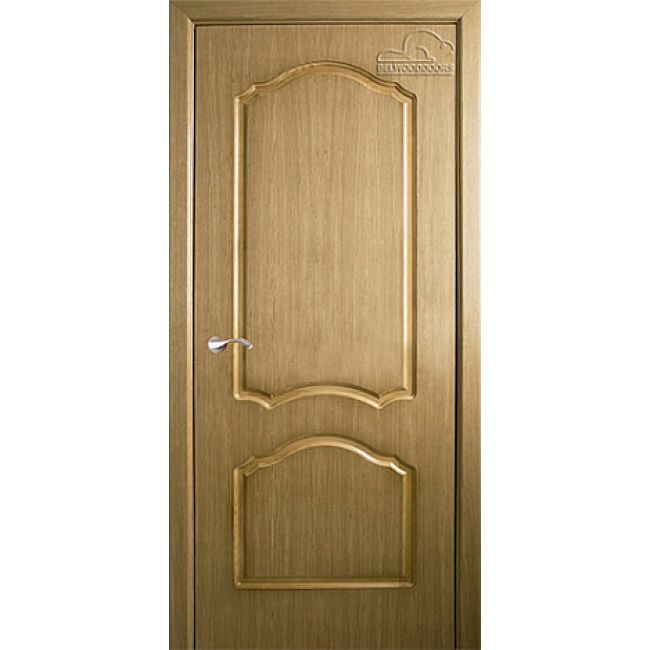 Дверь межкомнатная “Каролина”, МДФ, шпон дуба, глухая, 2000*600 мм.