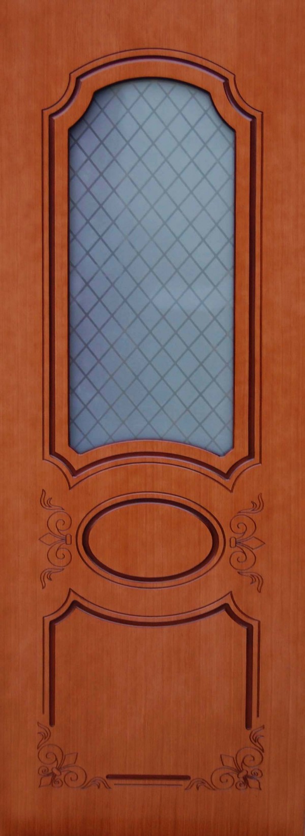 Дверь межкомнатная “Каролина”, МДФ, шпон дуба, остекленная, 2000*700 мм.