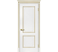 Дверь межкомнатная “Флоренция-1”, МДФ, шпон патина золото, глухая, 2000*800 мм.