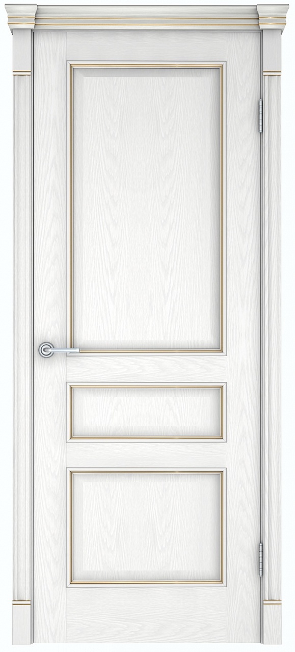 Дверь межкомнатная с коробкой “Шервуд-3”, снежный дуб, 2000*700 мм.