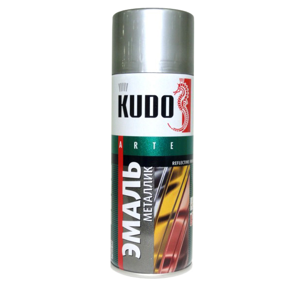Краска аэрозоль “Kudo”, металлик хром, 520 мл.