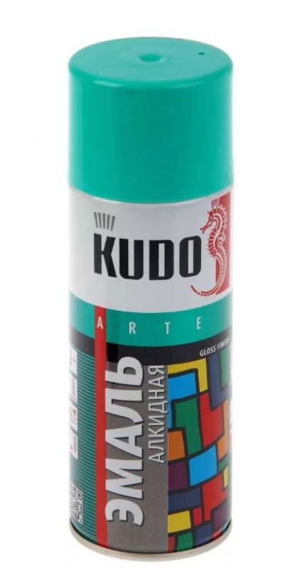Краска аэрозоль “Kudo”, светло-зелёная, 520 мл.