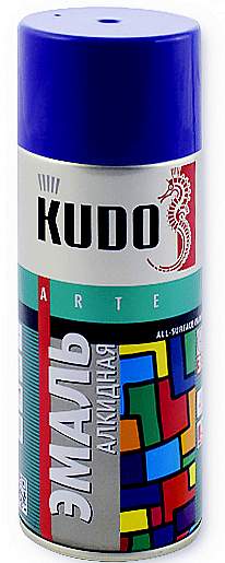 Краска аэрозоль “Kudo”, синяя, 520 мл.