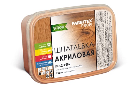 Шпатлевка по дереву “Farbitex”, бук 0,4 кг.