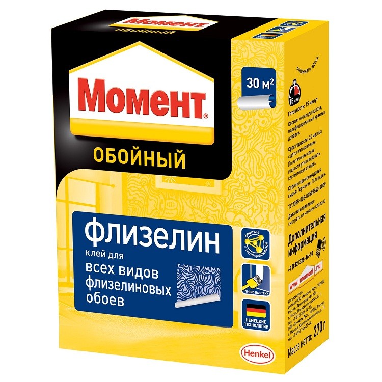 Клей обойный “Момент”, флизелин, 250 гр.