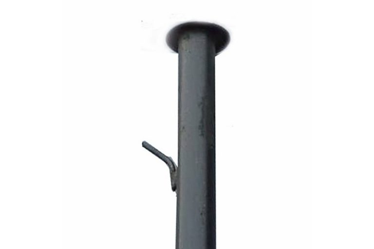 Столб заборный с крючком под рабицу высота 2,9 м, d 60 мм.