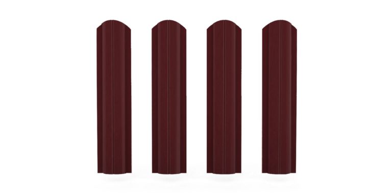 Штакетник 0,4 фигурный, коричневый 1,2 м.