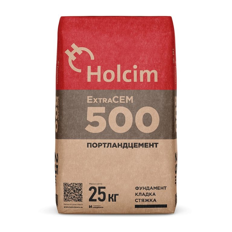 Цемент М-500 “Холсим” 25 кг.