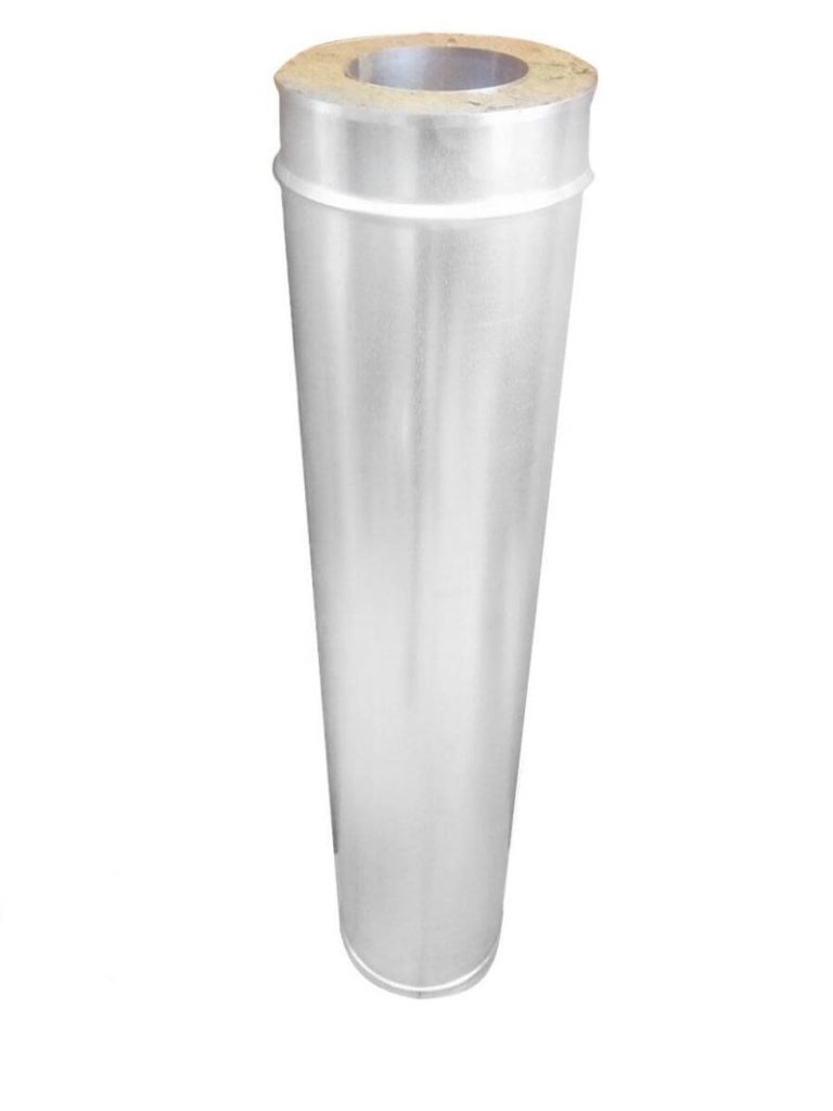 Сэндвич-труба оцинковка с нержавейкой  0,5 мм, 0,5 м d 120*180 мм.