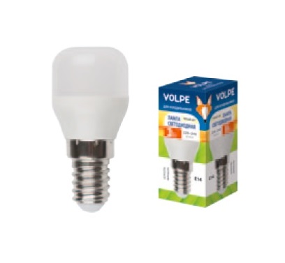 Лампа светодиодная “Volpe”, для холодильников, теплый свет, Y27, Е14, 3W, 3000К.