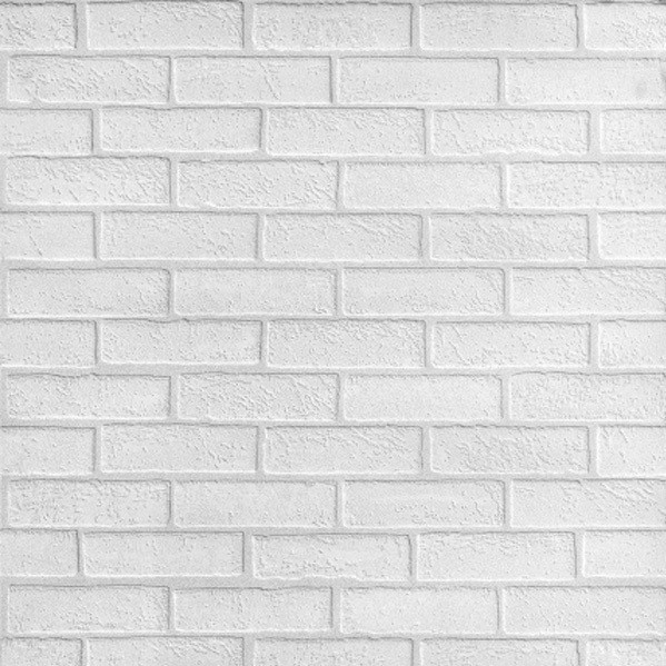Панель стеновая МДФ “Кирпич белый”, 1,22*2,44*0,006 м.