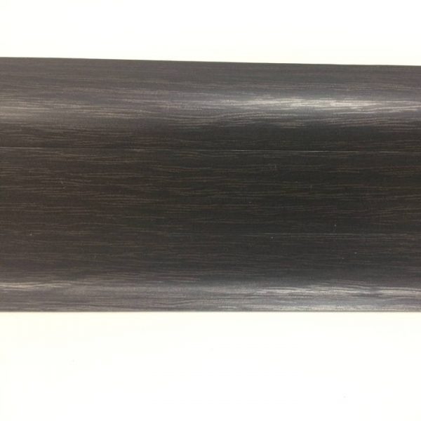 Плинтус напольный ПВХ “Идеал Комфорт”, 302 венге черный, длина 2,5 м, ширина 55 мм.