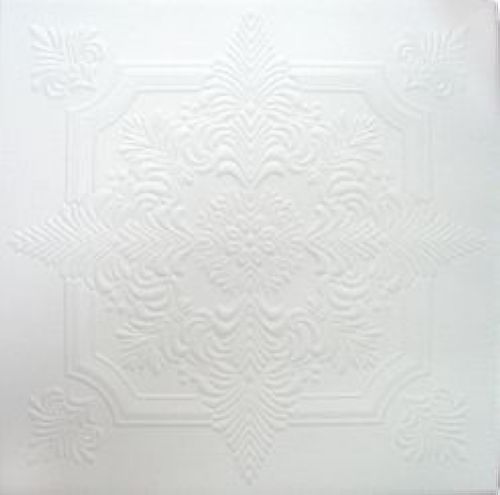Плитка потолочная “Вуаль Люкс” 15902, 90909, белая, 50*50 см.