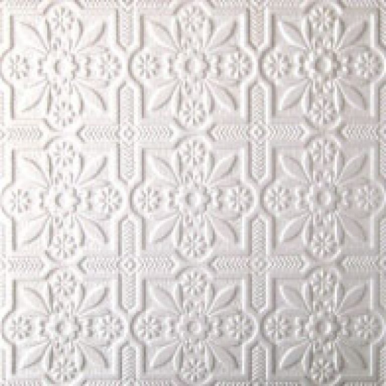 Плитка потолочная “Карина”, белая, 50*50 см.