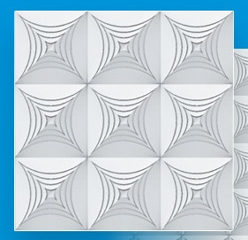 Плитка потолочная “Орион”, белая, 50*50 см.