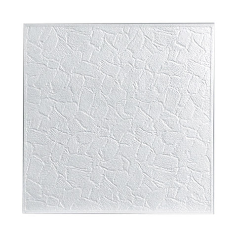 Плитка потолочная 703 “Лагом”, “Люкс”, белая, 50*50 см.
