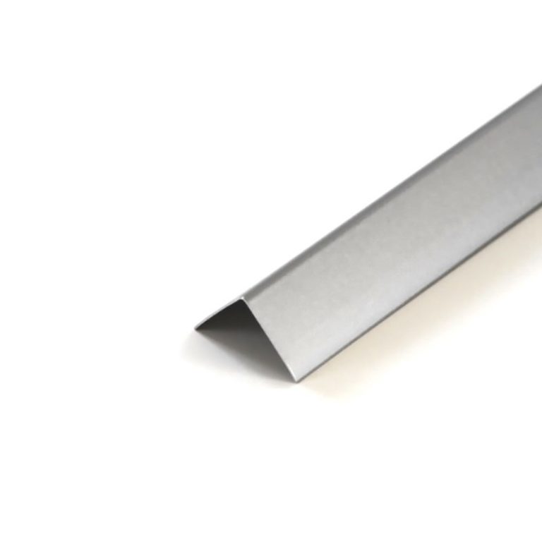 Угол ПВХ “Идеал” металик серебристый, 25*25*2,7 м.