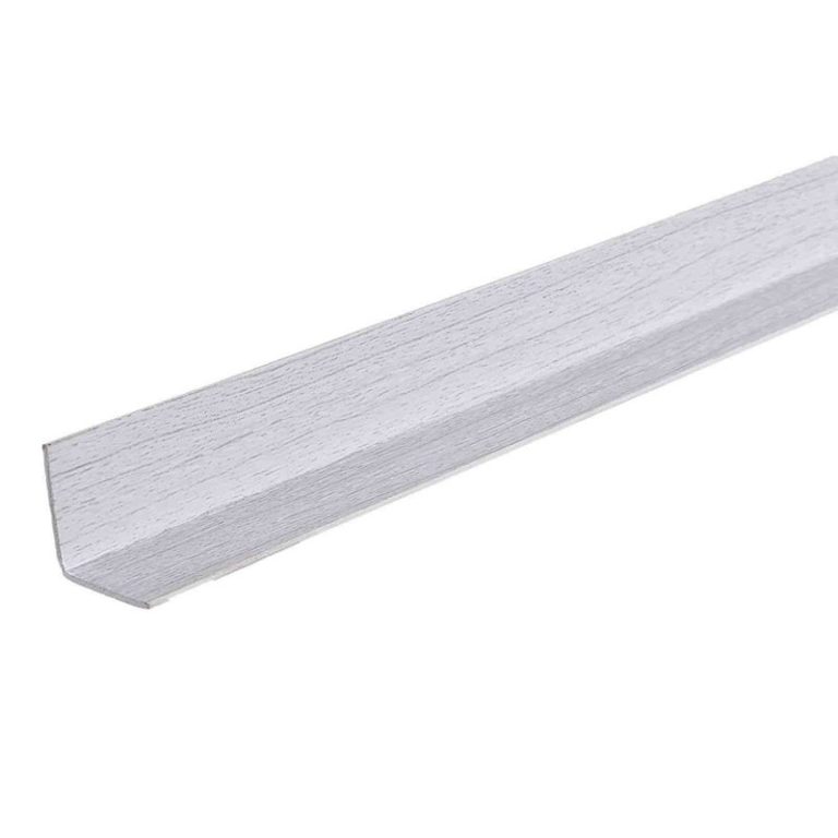 Угол ПВХ “Идеал” светло-серый, 20*20*2,7 м.