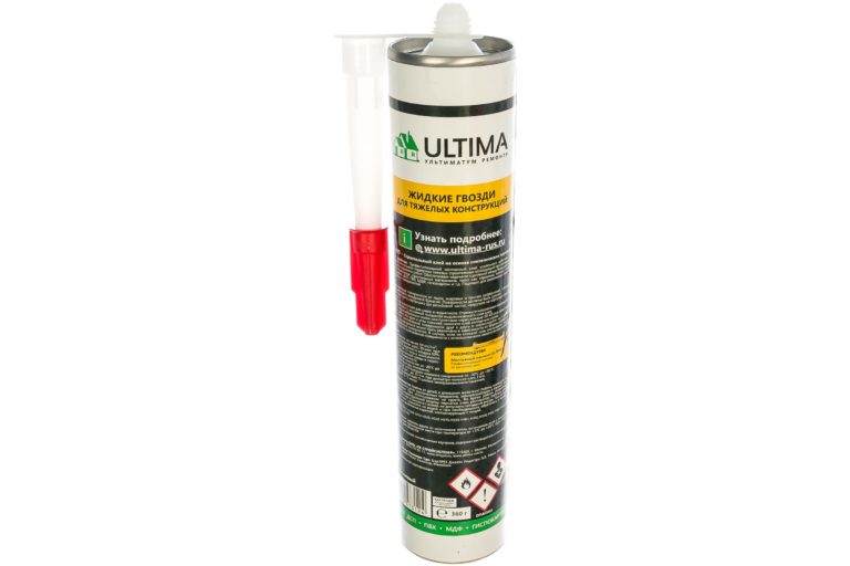Клей монтажный (жидкие гвозди) “Ultima 309”, для тяжелых конструкций, 360 гр.