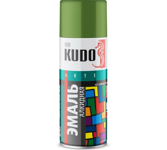 Краска аэрозоль “Kudo”, фисташковая, 520 мл.