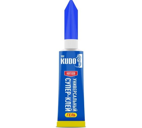 Супер-клей “Kudo” универсальный, цианоакрилатный гель, 3 гр.